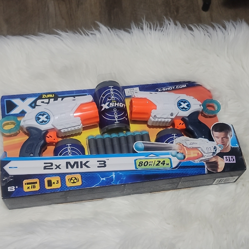 Zuru X-Shot MK 3 Blaster Set - White and Orange